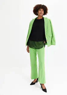 Pull à manches en crêpe, bonprix
