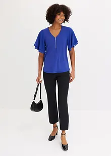 T-shirt avec manches en crêpe, bonprix