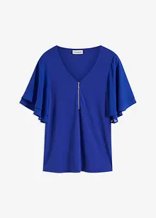 T-shirt avec manches en crêpe, bonprix