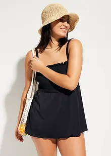 Tankini bandeau smocké (ens. 2 pces), bonprix