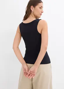 Top côtelé en viscose douce, bonprix