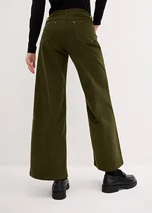 Pantalon large en velours côtelé, bonprix