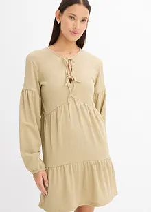 Robe en jersey crêpe texturé, bonprix