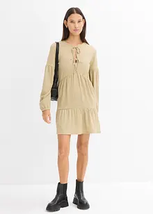 Robe en jersey crêpe texturé, bonprix