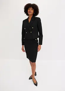 Blazer court avec boutons décoratifs, bonprix