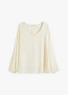 Tunique en crêpe avec strass, bonprix