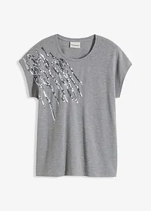 T-shirt à sequins, bonprix