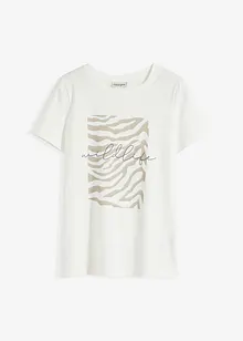 T-shirt avec imprimé zèbre, bonprix
