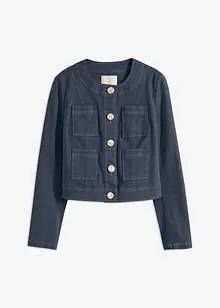 Veste en twill à boutons décoratifs, bonprix