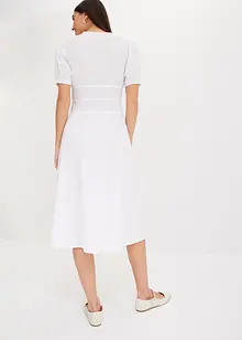 Robe longue à taille froncée et élastiquée, bonprix