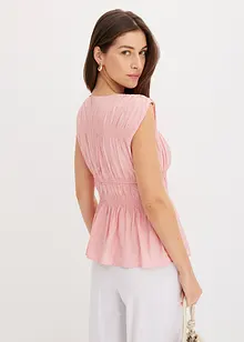 Blouse sans manches en viscose mélangée, bonprix