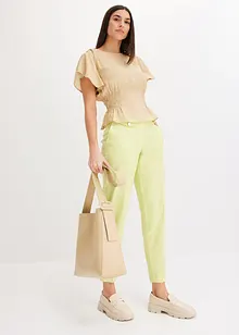 Top blouse en douce viscose mélangée, bonprix