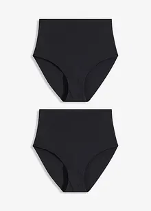 Lot de 2 slips sculptants sans couture, maintien léger, bonprix