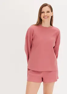 Ensemble d'intérieur en jersey gaufré avec short, bonprix
