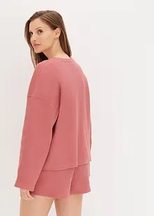Ensemble d'intérieur en jersey gaufré avec short, bonprix