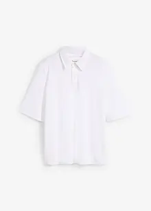 Polo en viscose mélangée à épaulettes, bonprix