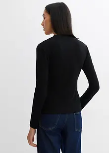 T-shirt manches longues côtelé, bonprix