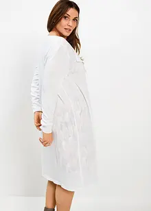 Long gilet en maille de coton mélangé, bonprix