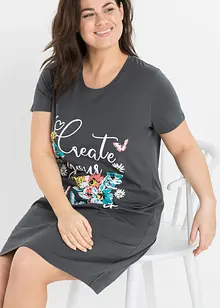 Lot de 2 chemises de nuit 100% coton, bonprix