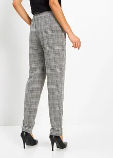 Joli pantalon taille extensible à carreaux Prince de Galles, bonprix