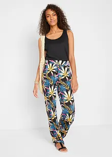 Pantalon palazzo en jersey doux, bonprix