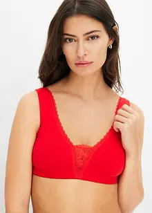 Lot de 2 soutiens-gorge moulés sans armatures en coton, bonprix