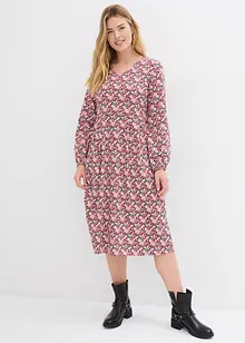 Robe en jersey de coton, longueur midi, bonprix