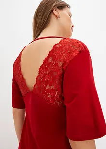 Chemise de nuit à dos en dentelle, bonprix