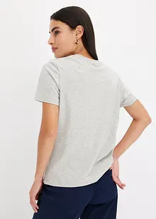 T-shirt à finitions en maille et fil brillant, bonprix