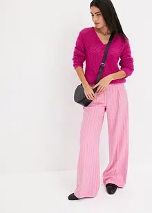 Pull ajouré avec fil peluche, bonprix