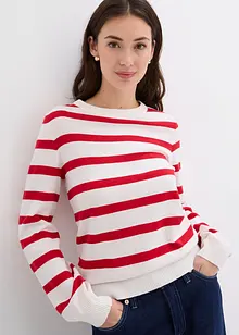 Pull à manches ballon légères, manches longues, bonprix