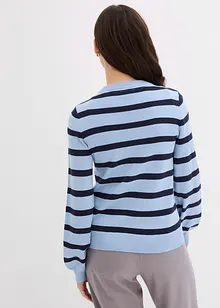 Pull à manches ballon légères, manches longues, bonprix