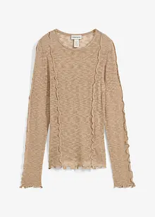 T-shirt en maille texturée, bonprix