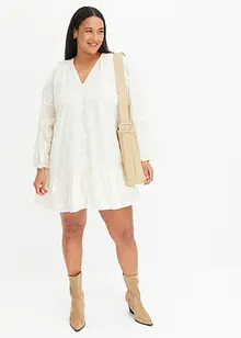 Robe avec fleurs appliquées, bonprix