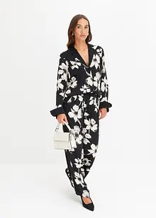 Pantalon palazzo en satin fluide, bonprix