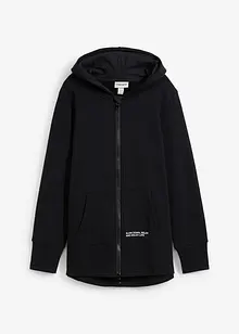 Sweat zippé en doux coton mélangé, bonprix