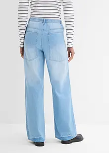 Jean large et long à taille mi-haute élastiquée, bonprix