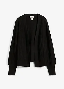 Gilet en maille à finitions côtelées, bonprix