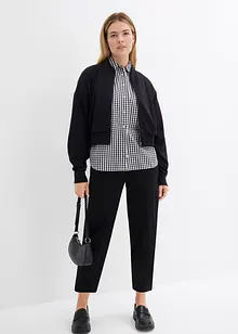Pantalon à enfiler en coton élastiqué, bonprix