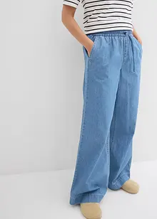 Jean Wide Leg, taille normale et élastiquée, bonprix