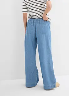 Jean Wide Leg, taille normale et élastiquée, bonprix