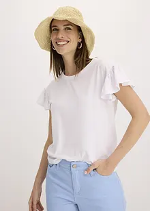 T-shirt à  manches volantées, bonprix