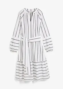 Robe midi rayée, 100% coton, bonprix