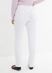 Pantalon droit extensible en bengaline, taille élastiquée, bonprix