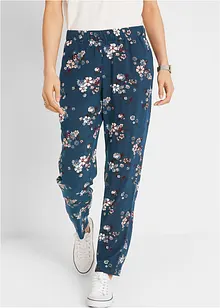 Pantalon à enfiler en viscose avec taille confortable et large au niveau des cuisses, bonprix