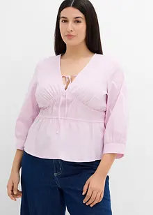 Blouse froncée avec des coutures élastiques, bonprix