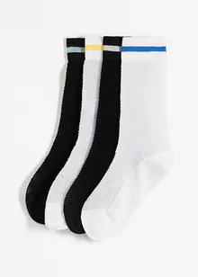 Lot de 4 paires de chaussettes de sport en matière texturée, bonprix