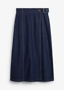 Jupe en jean, style portefeuille, super douce, bonprix