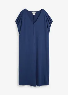 Robe en jersey, col V, viscose mélangée, bonprix