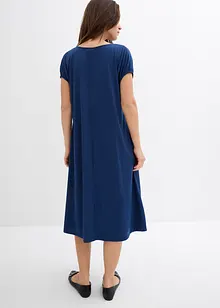Robe en jersey, col V, viscose mélangée, bonprix